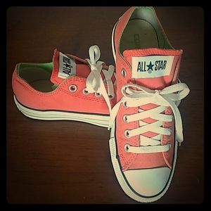 New, Converse All Star Orange Sneakers Size 7